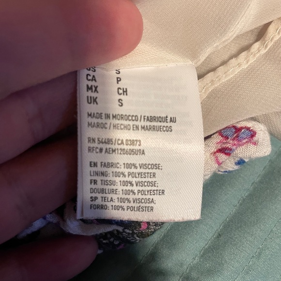 American Eagle Outfitters Y2K Multicolor Paisley Romper S Boho Preppy Casual - Picture 7 of 7